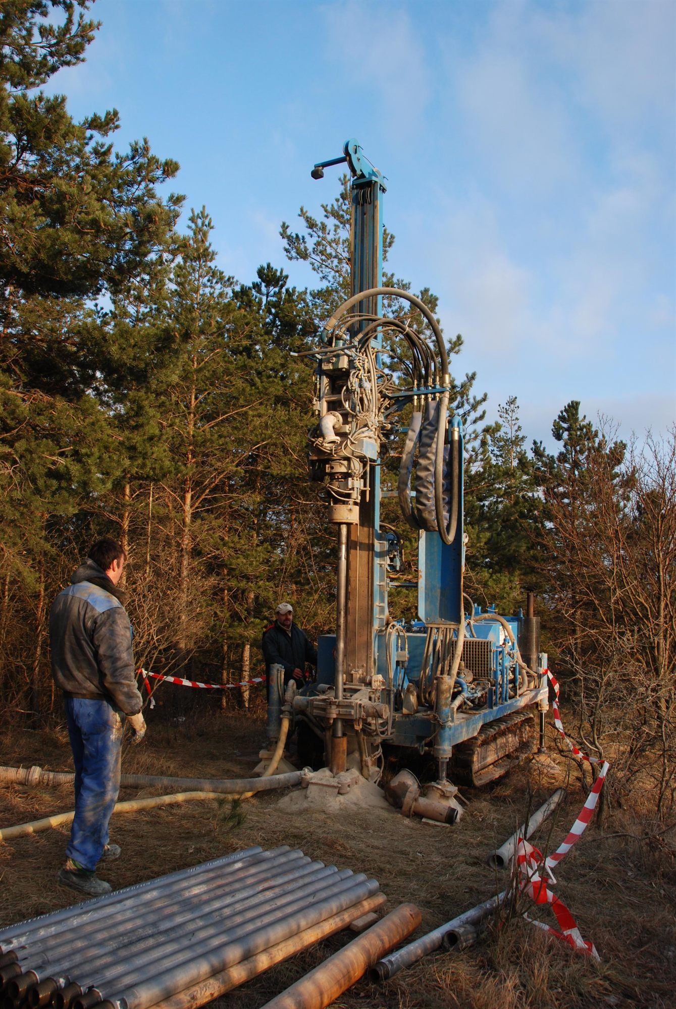 Bohrmaschine am Eulenberg